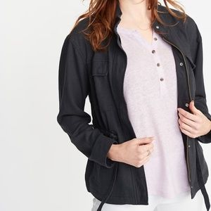 Old Navy Linen-Blend Utility Jacket for Women